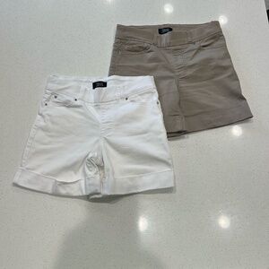 Set of 2 Rekucci Cuffed Secret Figure Jean Shorts Size 2, 6"